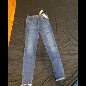 High rise skinny jeans